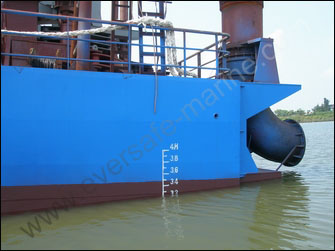 Dredger in launch